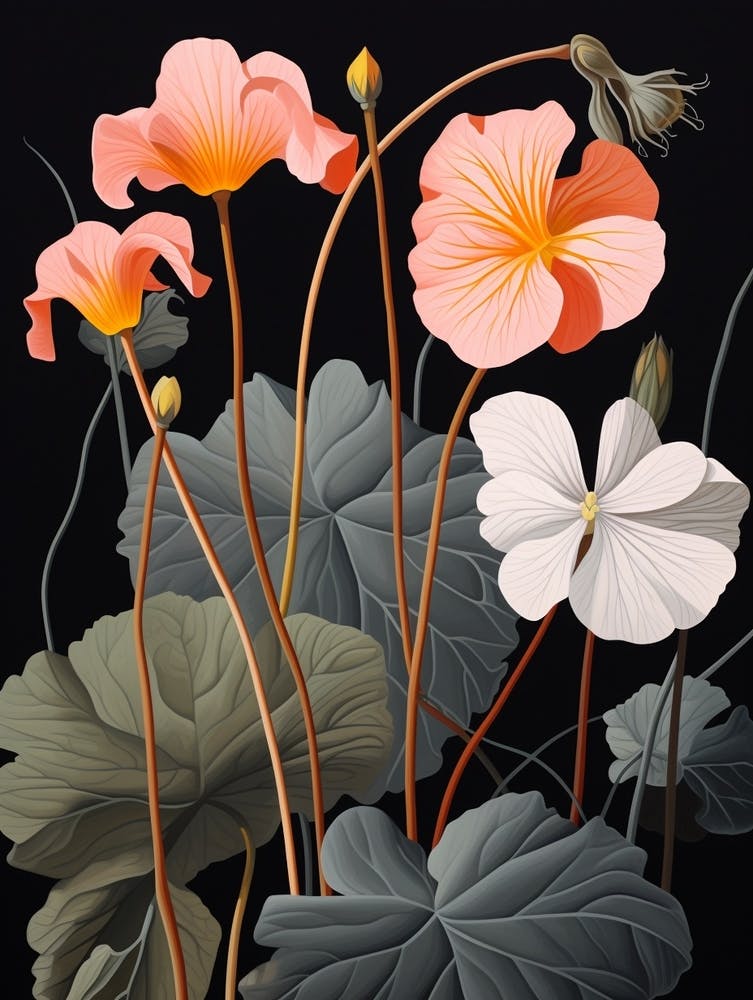 Flower Illustration Nasturtium 3