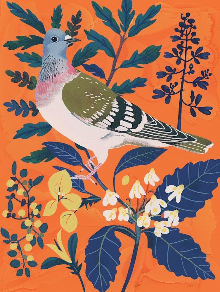 Spring Birds Pigeon 1