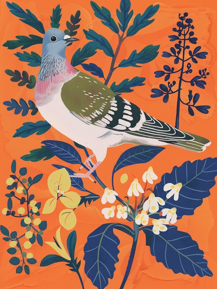 Spring Birds Pigeon 1