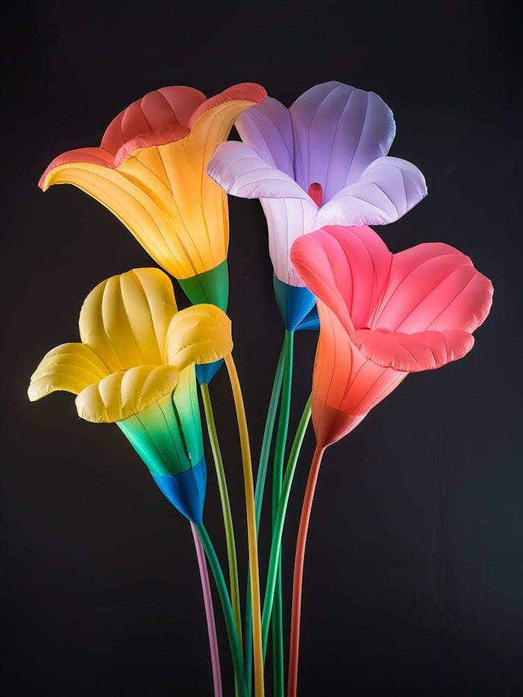 Bright Inflatable Flowers Moonflower 3