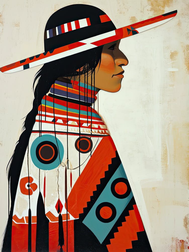 Nez Perce Nuances In Abstract Art ! Native American Art