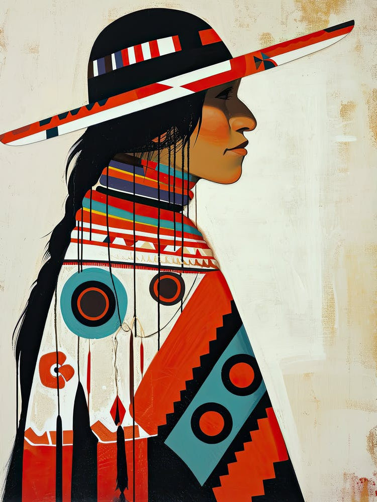 Nez Perce Nuances In Abstract Art ! Native American Art