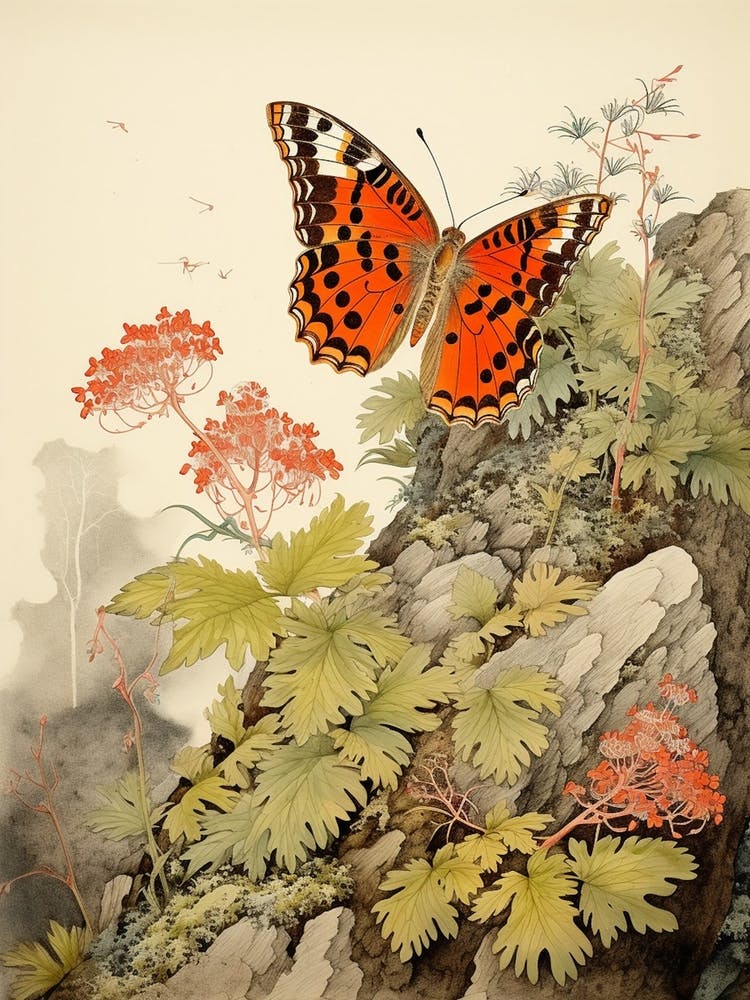 Japanese Style Butterfly Painting 2