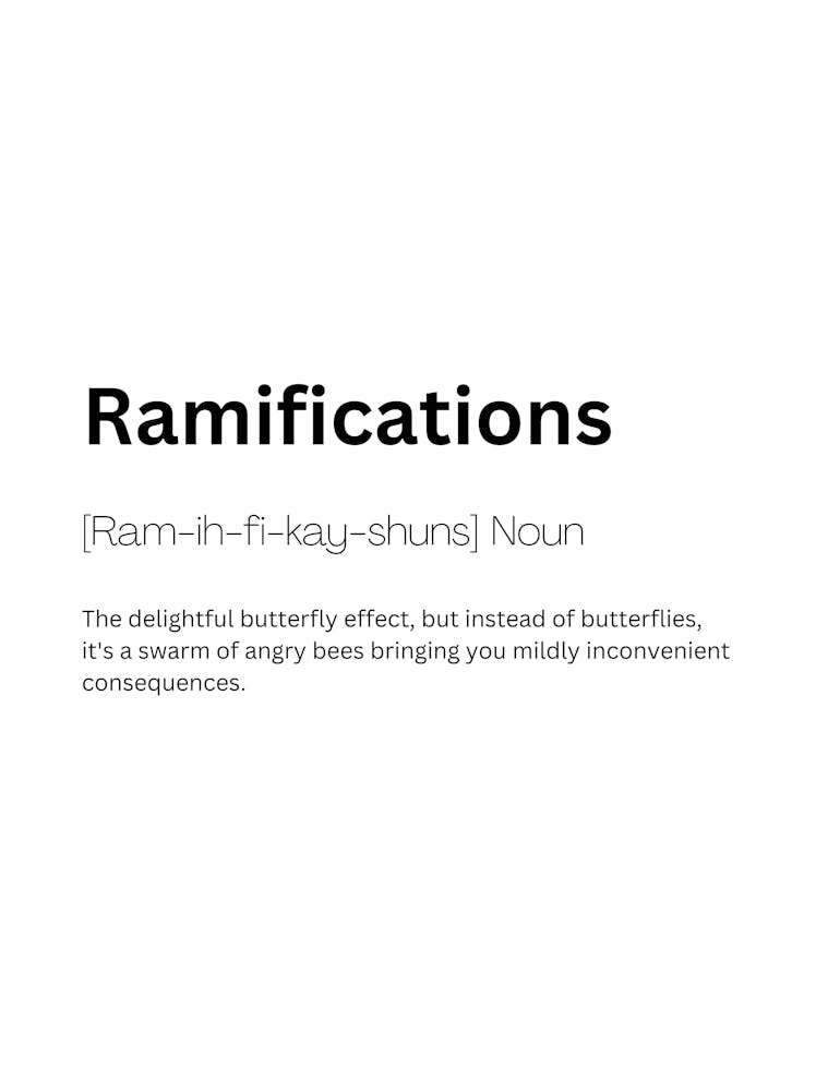 Ramifications Definition Meaning Art Print by Kaigozen – Fy!