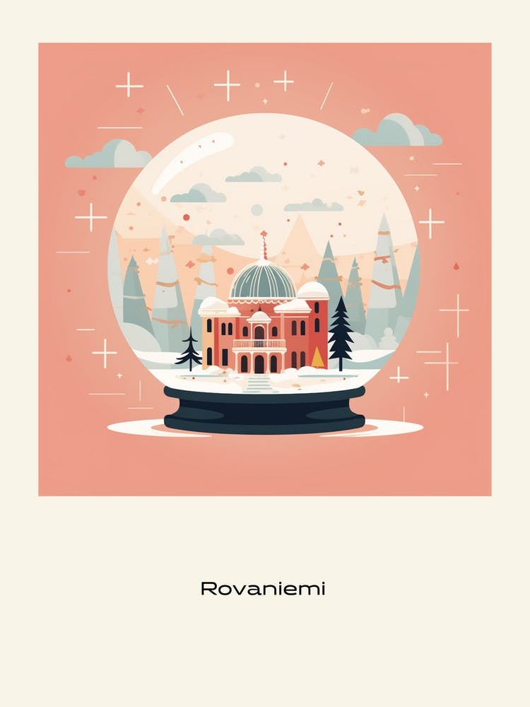 Rovaniemi Finland 3 Snowglobe Poster