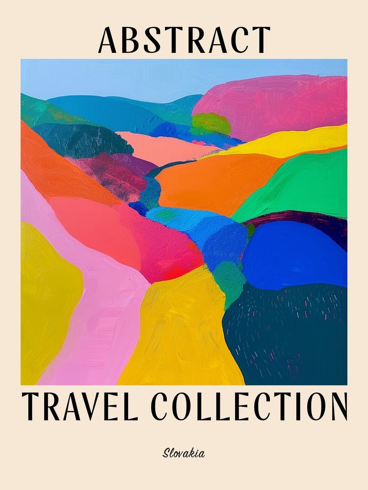 Abstract Travel Collection Poster Slovakia 3