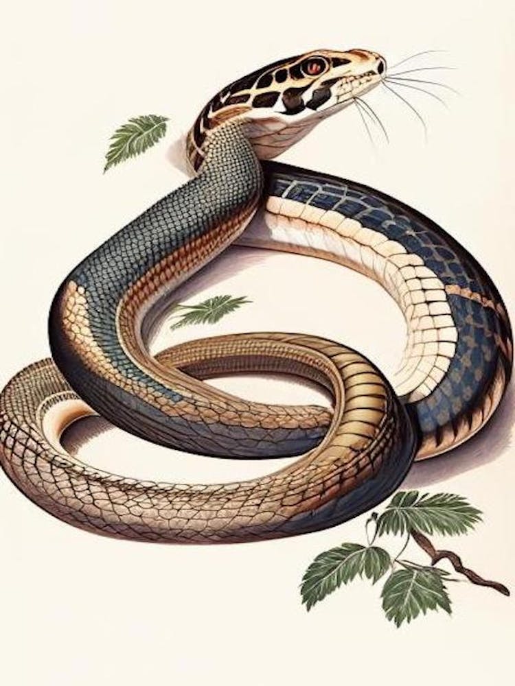 Egyptian Cobra Snake 1 Vintage