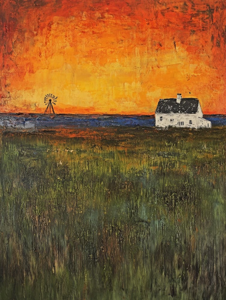 Sunset At The Farm