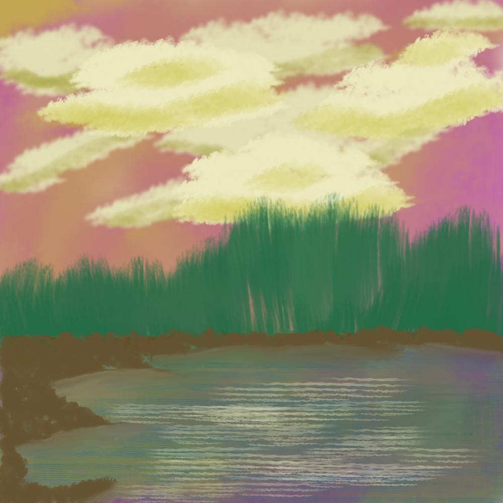 Sunset By The Lake