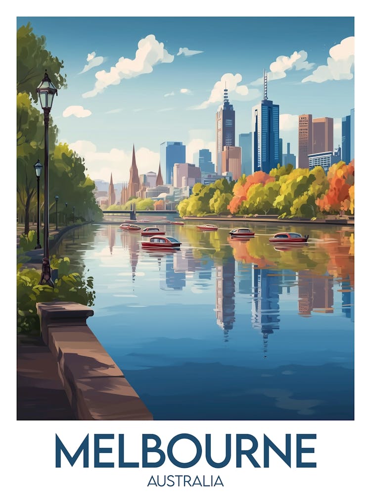 Affiche de voyage Melbourne