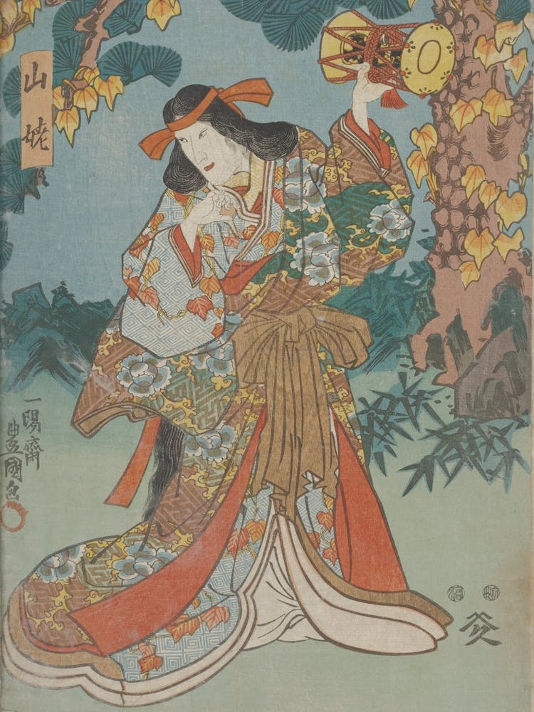 Right Sheet Of A Vertical Ōban Diptych