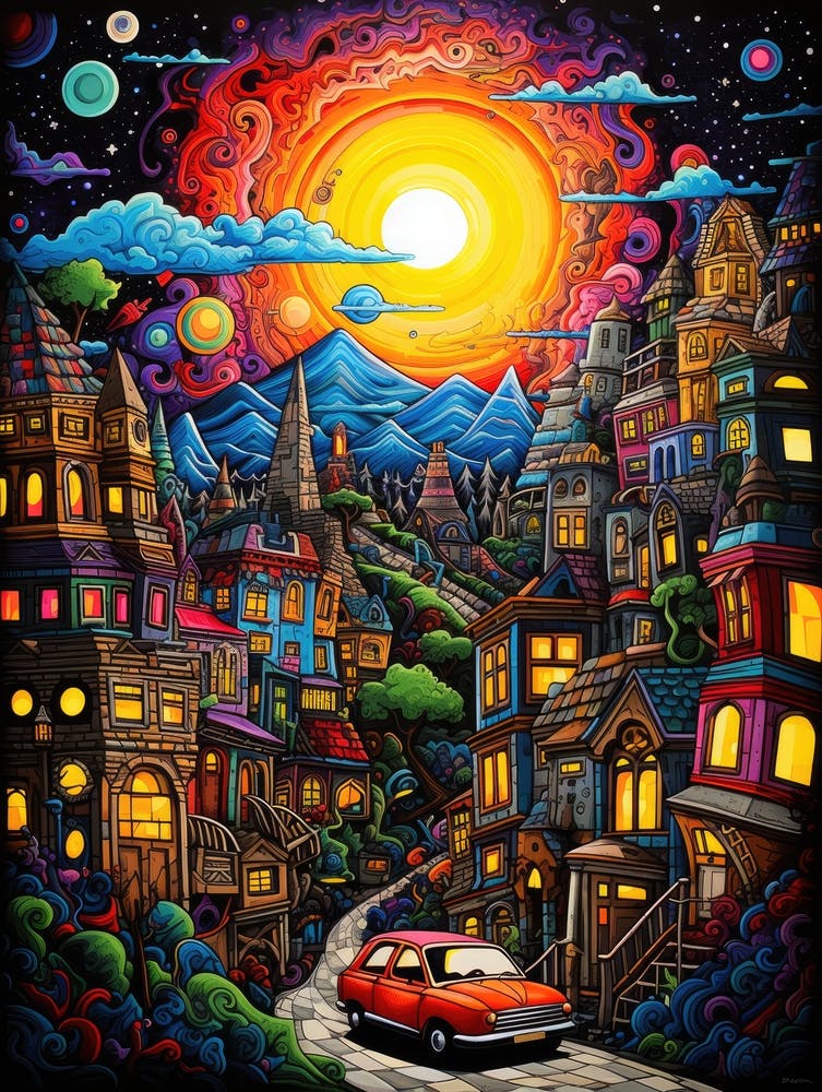 Psychedelische Stadt