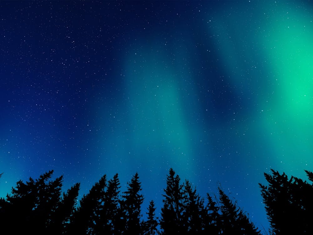 Aurora neon landscape #3