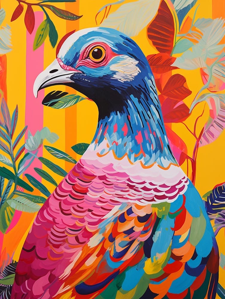 Colourful Bird Painting Grouse 3