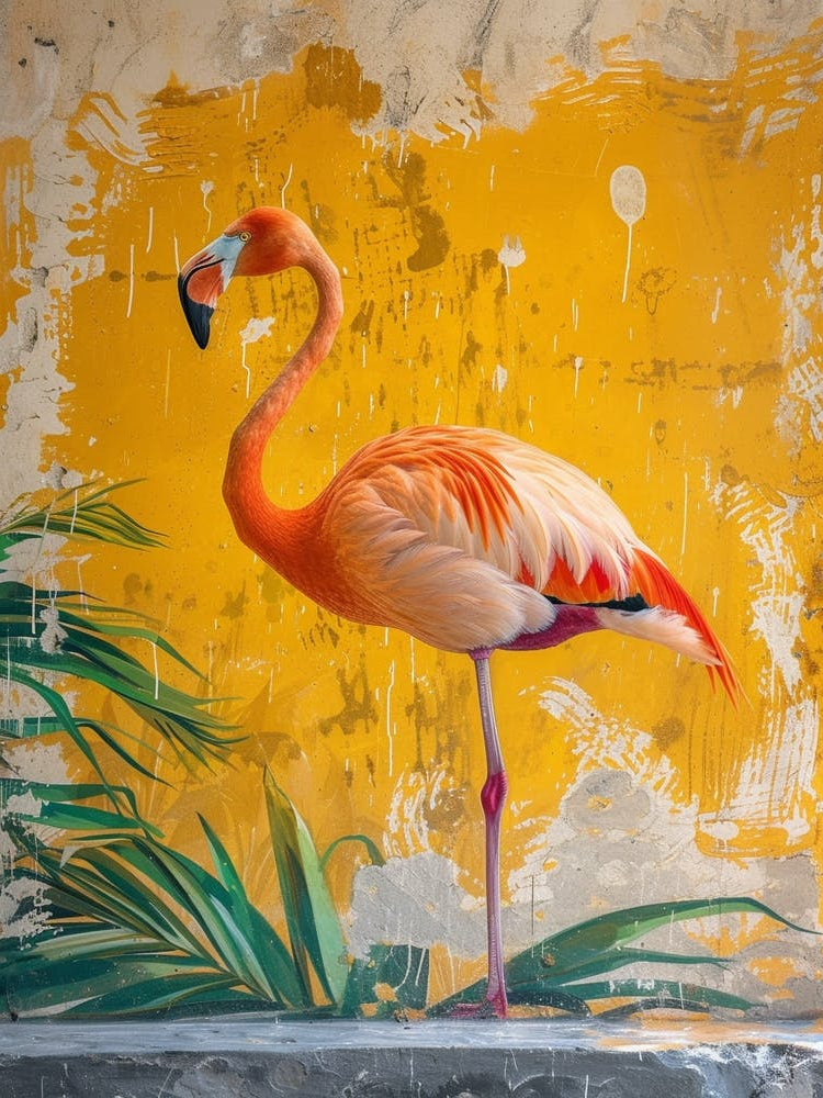 Greater Flamingo Galapagos Islands Ecuador Tropical Illustration 9