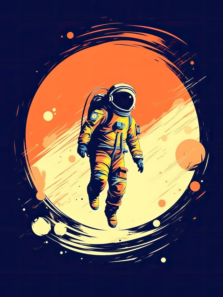 Astronaut's Voyage: Journey to the Stars