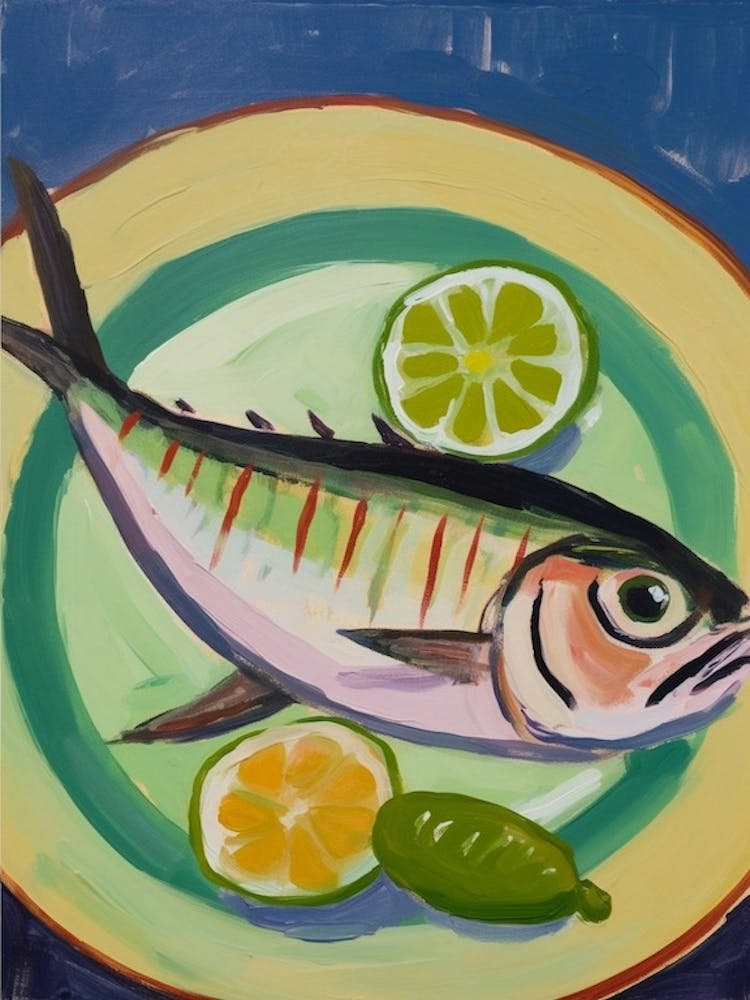 Tuna Italian Still Life Painting