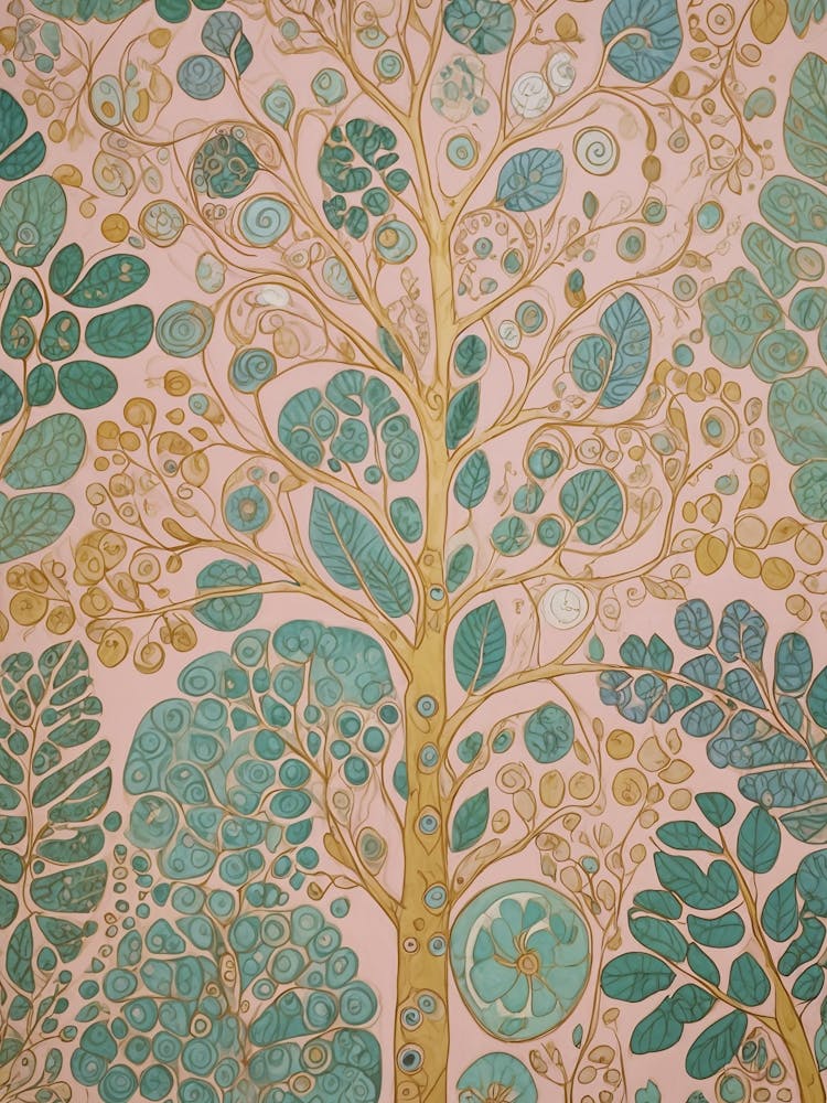 Abstract Tree In Pastel