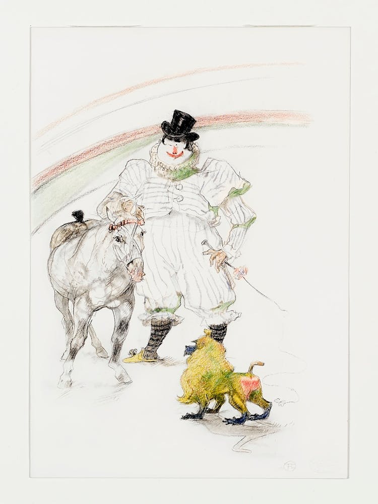 Cheval Et Singe Dresses (1899), Henri de Toulouse-Lautrec