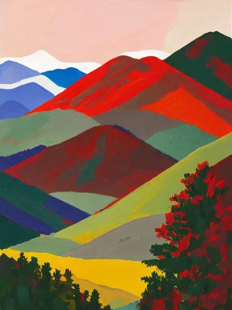 Rocky Mountain National Park United States Of America Abstract Colourful