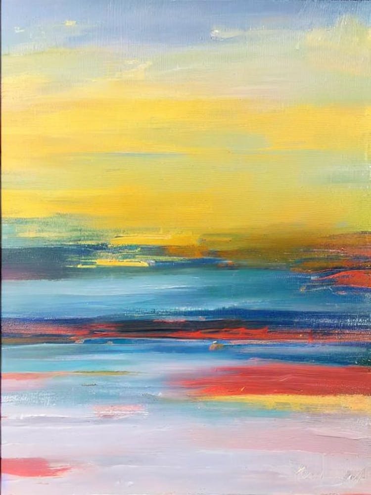 Blackpool Sands, Devon Bright Abstract