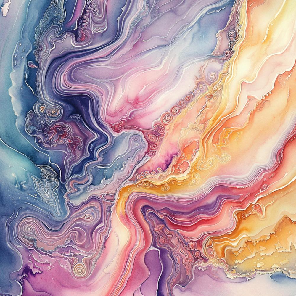 Abstract Watercolor Fractals 4