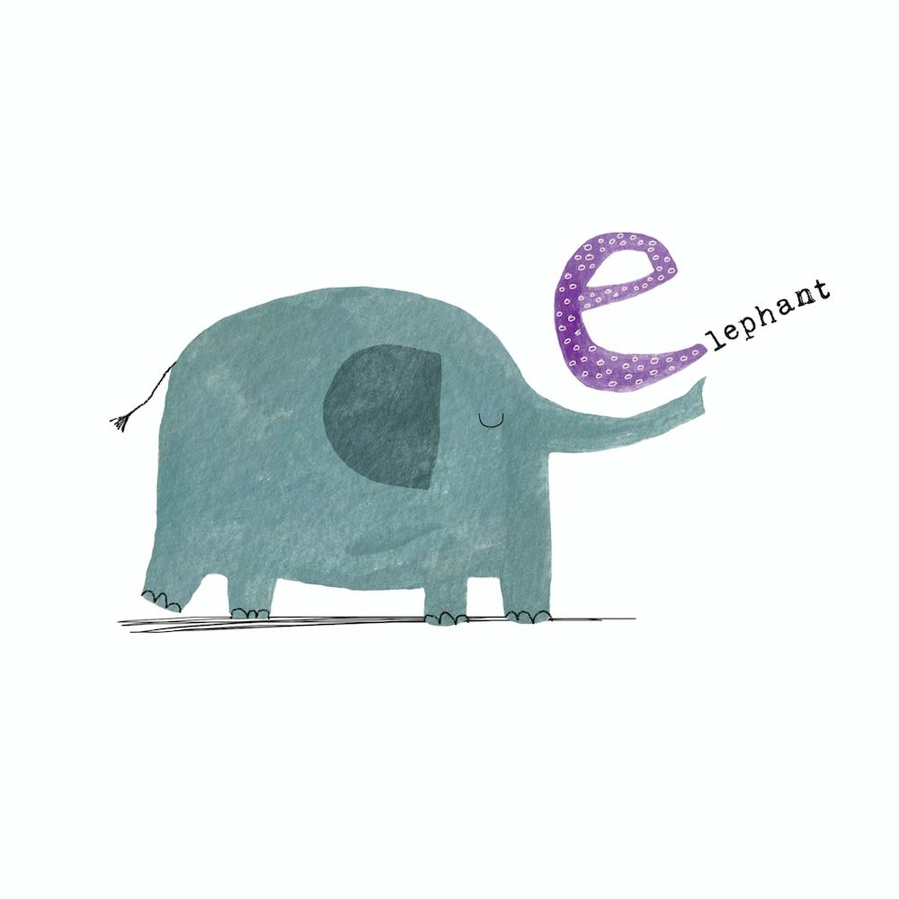 E pour Éléphant