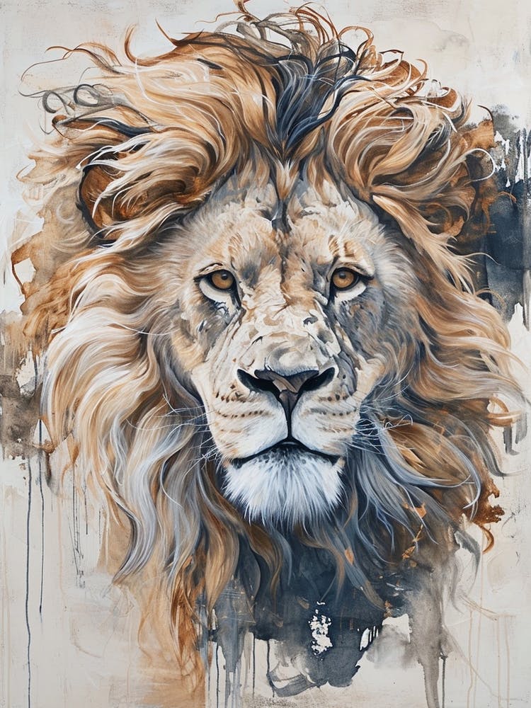 Lion Mane Watercolour