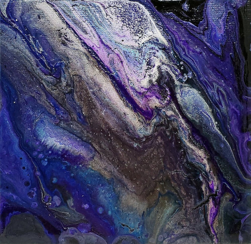 Abstract Galaxy Pour