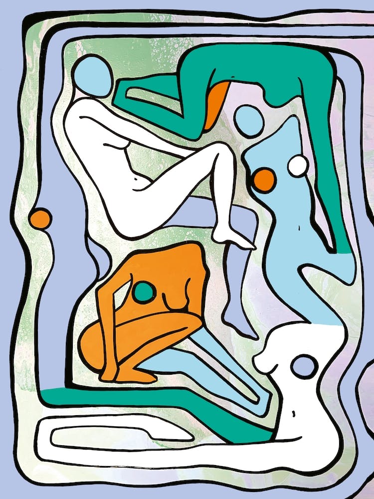 Ecstatic Nudes 6 Green