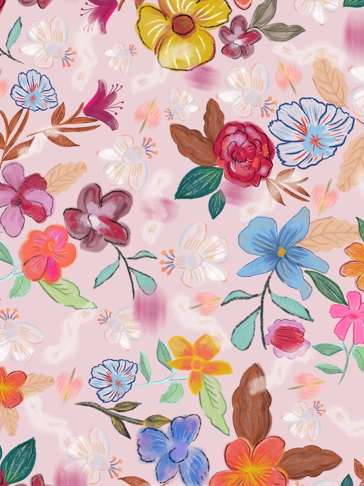 Dreamy Colorful Flowers