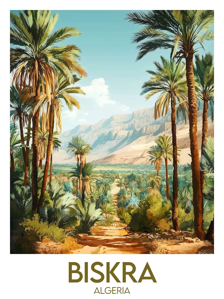 Affiche de voyage Biskra