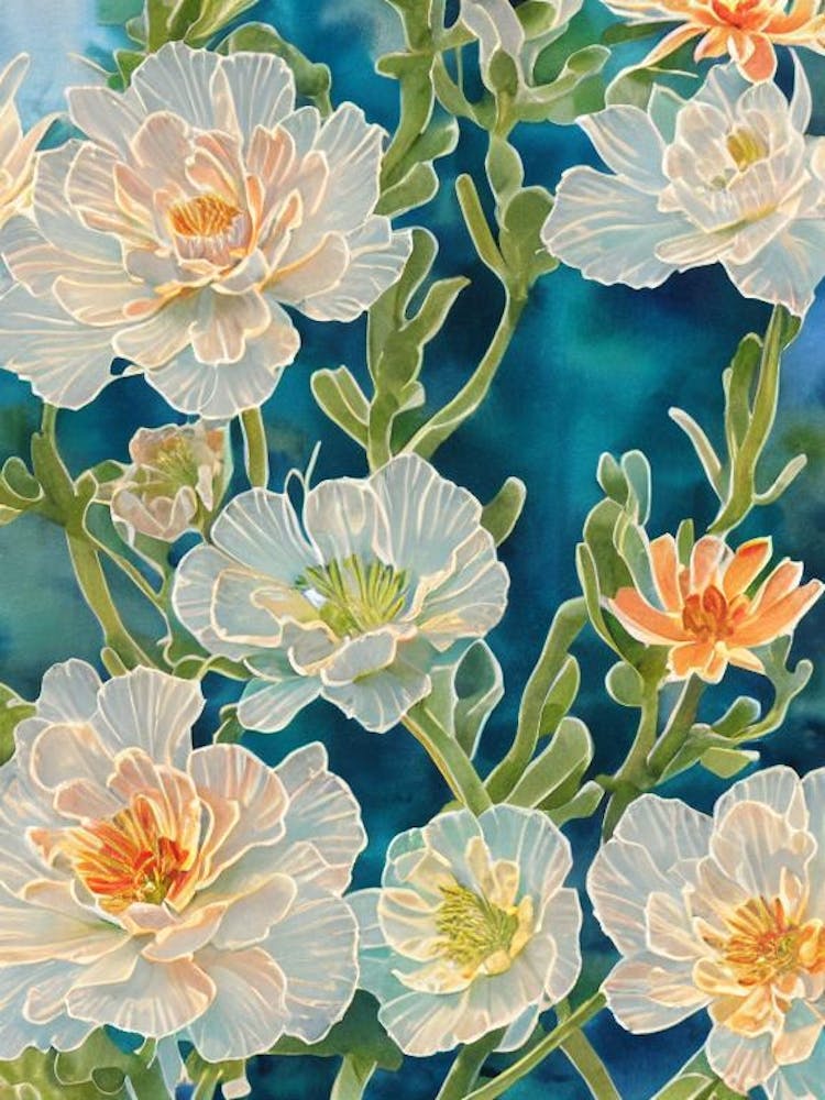 Euphyllia Vintage Graphic Watercolour