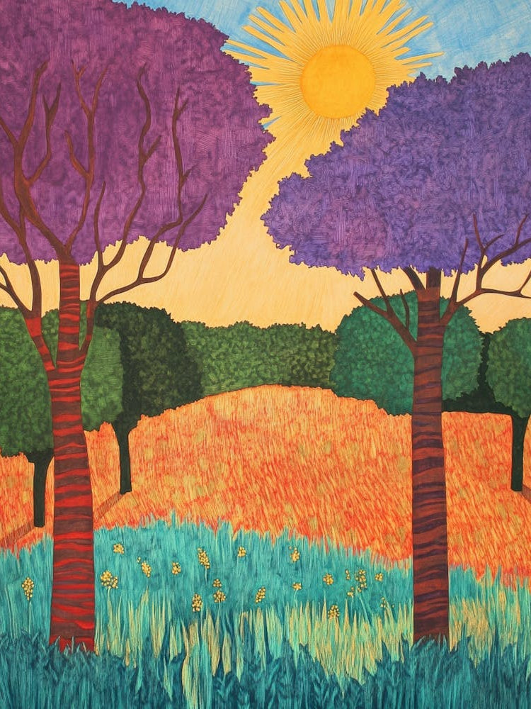 Two Trees In A Field