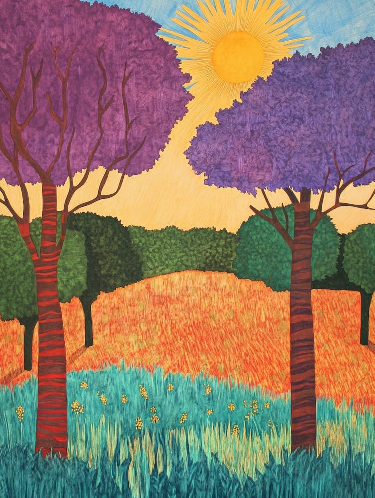 Two Trees In A Field