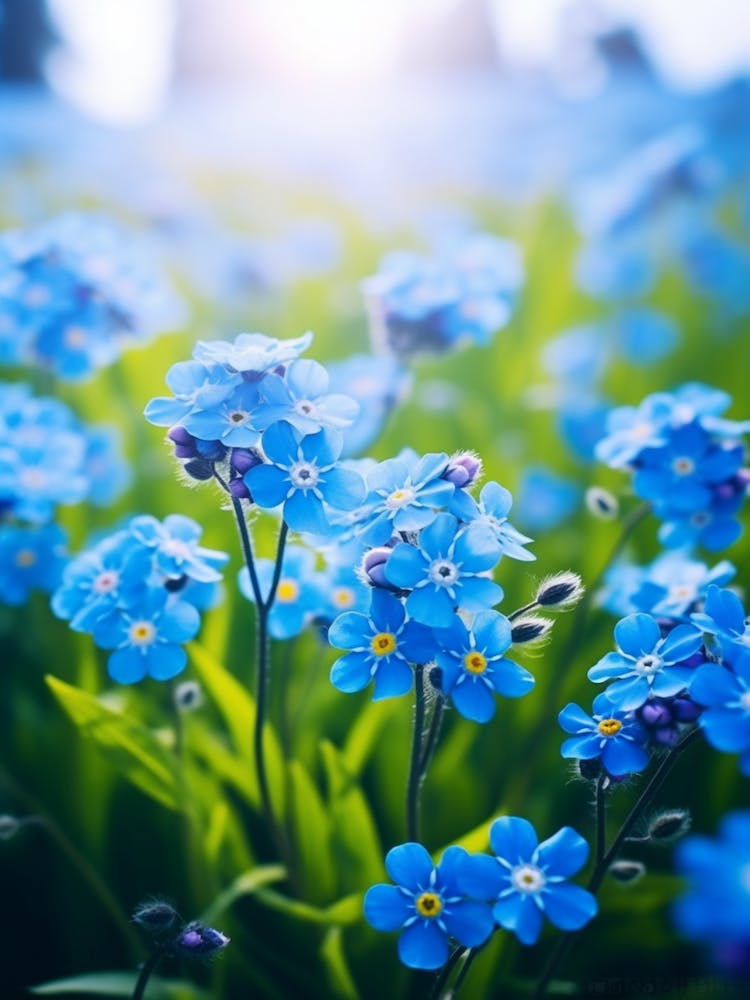 Forget Me Not In Grasslands (1)