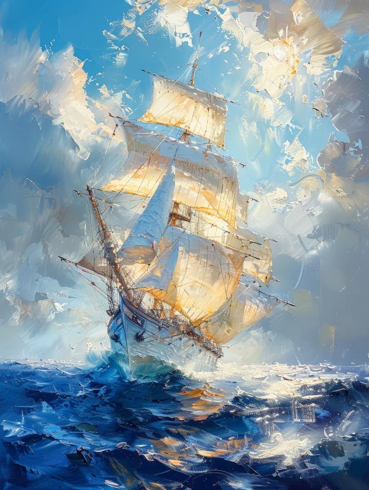 Sailing Ship In The Ocean