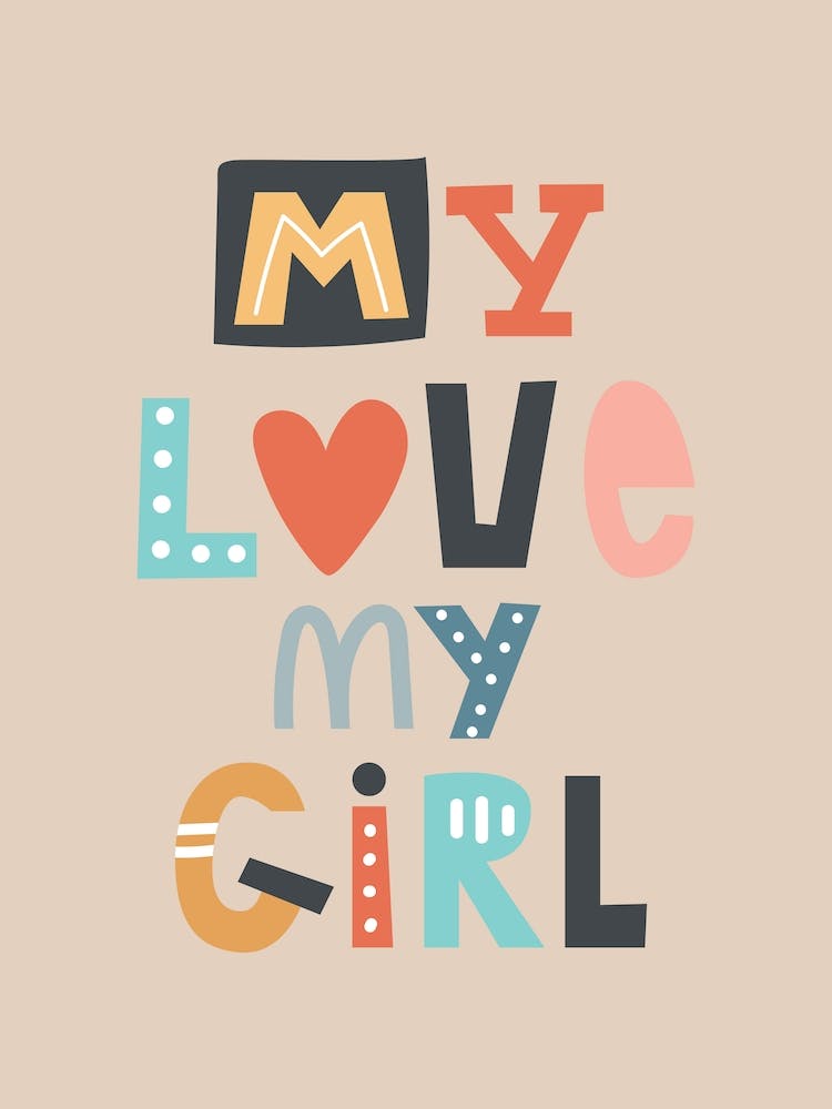 My Love My Girl Neutral Kids Beige Nursery