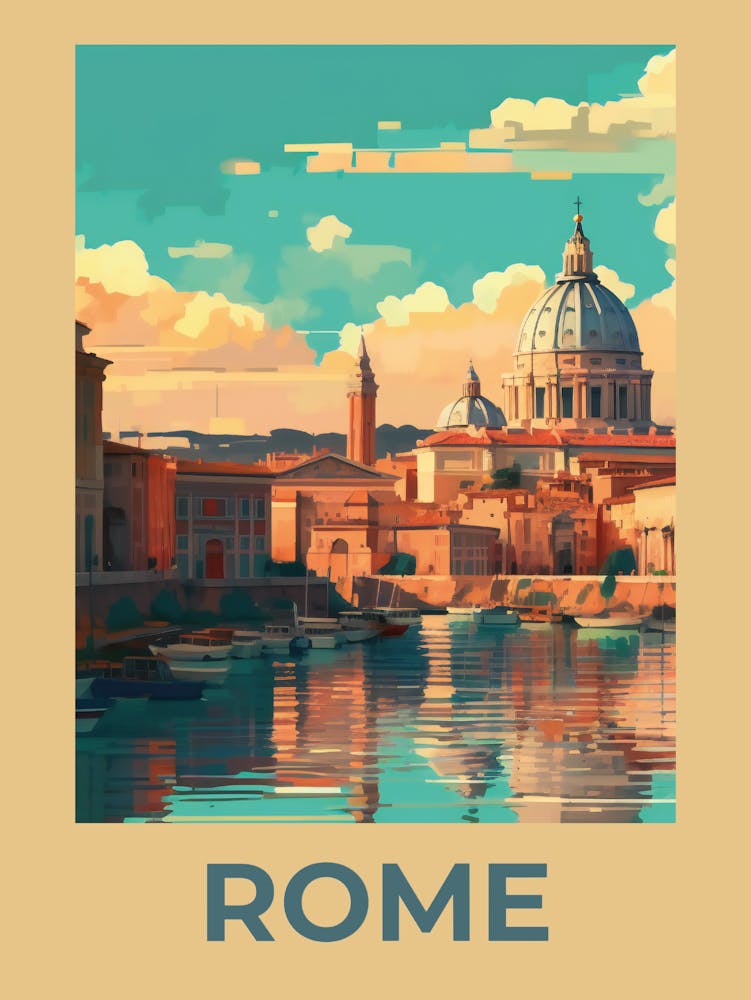 Rome Old art print..