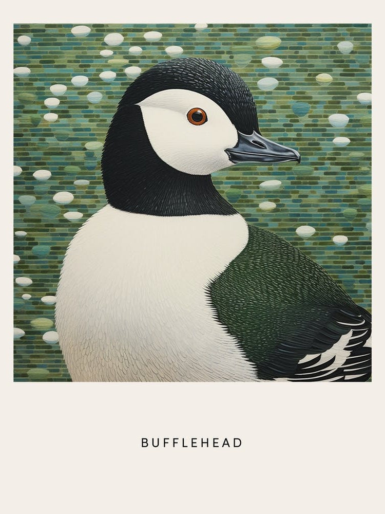 Ohara Koson Inspired Bird Painting Bufflehead 1 Poster