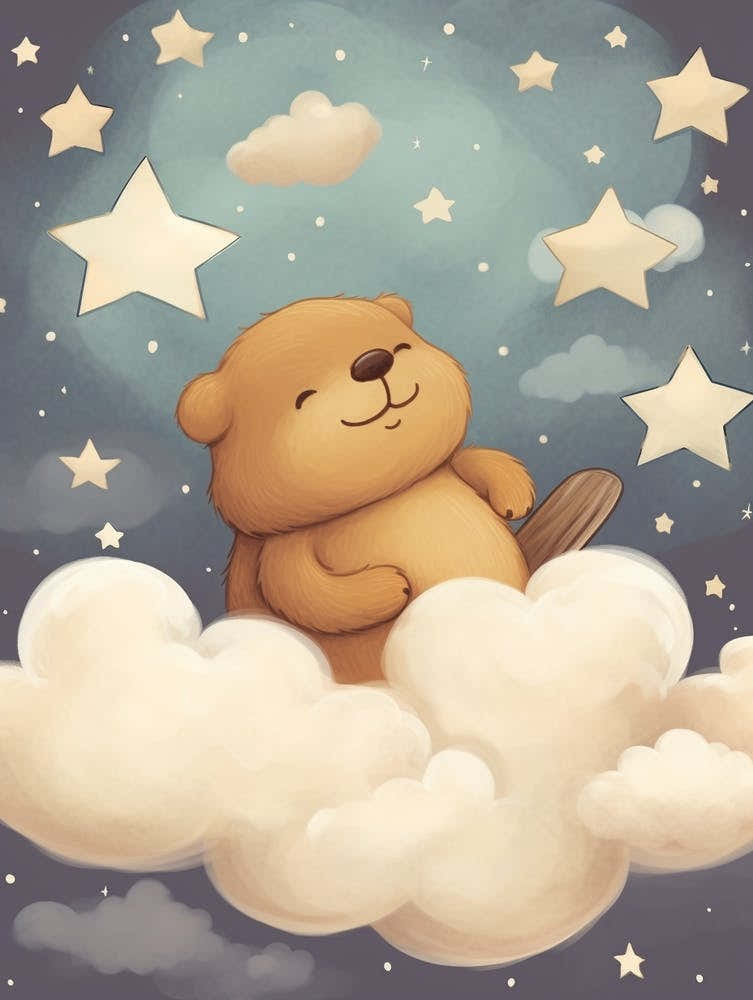 Sleeping Baby Beaver 2