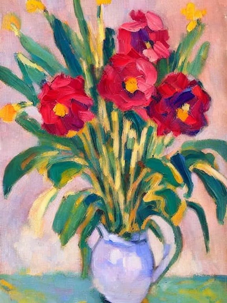 Daffodils  Matisse Style Flower