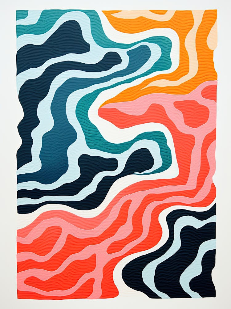 Dreaming Swirls Subconscious Abstract Design