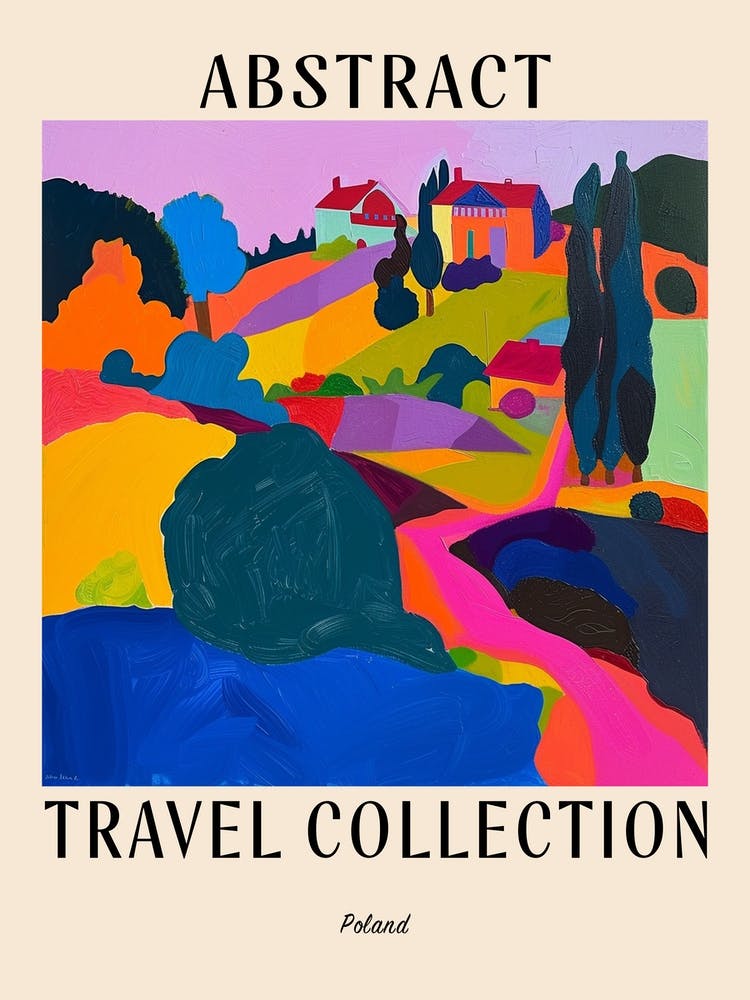 Abstract Travel Collection Poster Poland 2