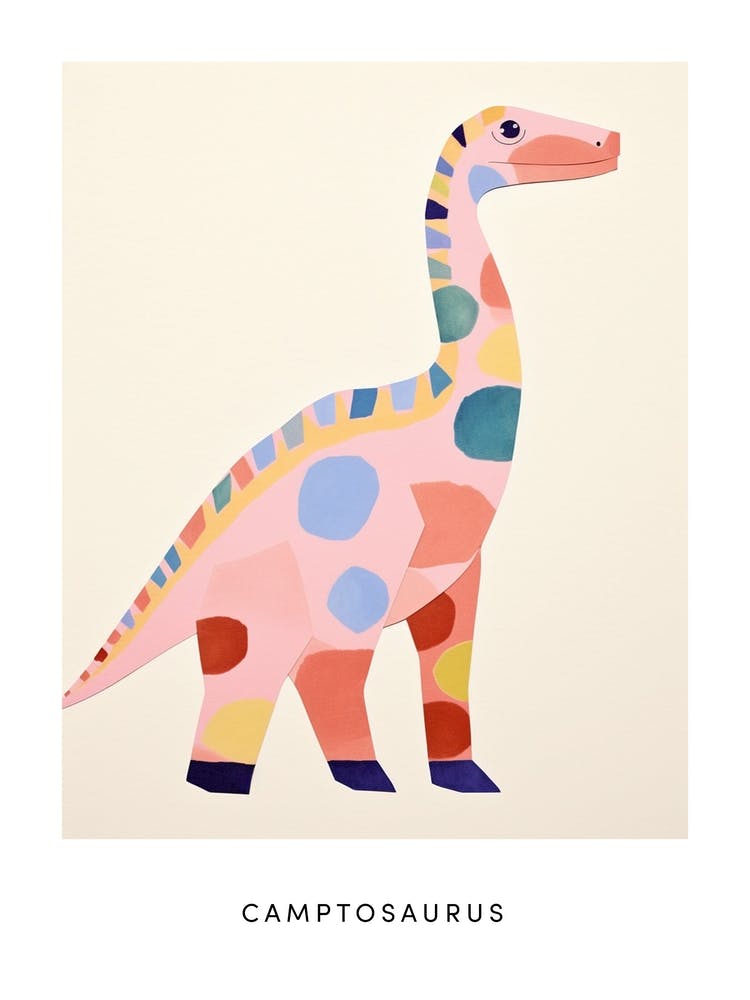 Nursery Dinosaur Art Camptosaurus 1 Poster