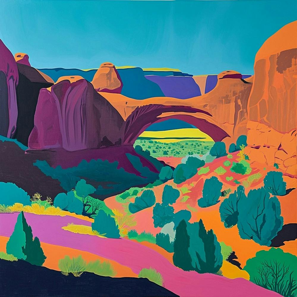 Colourful Abstract Arches National Park Usa 3