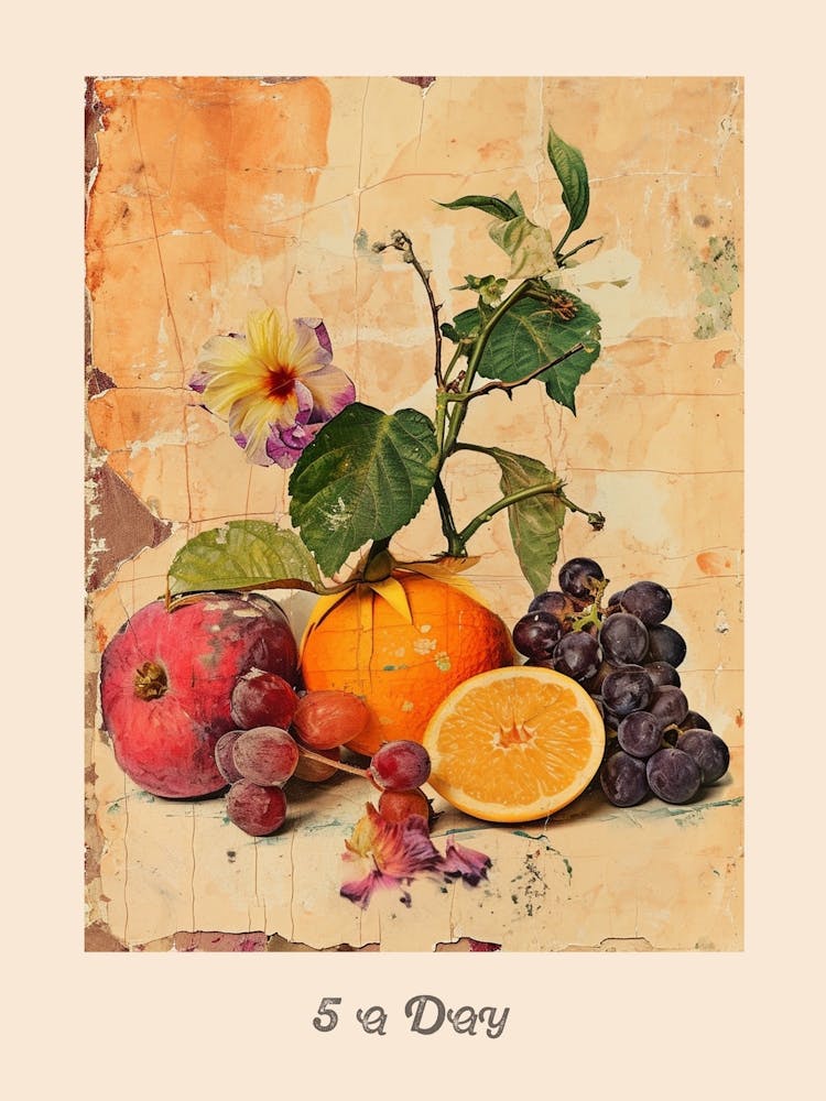 5 A Day Fruit Poster 3
