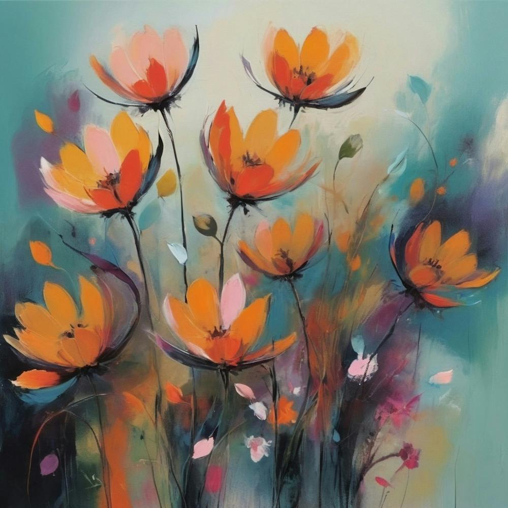 Strange Flowers Abstract 2