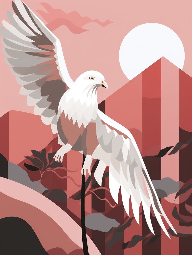 Illustration Minimaliste Busard 1