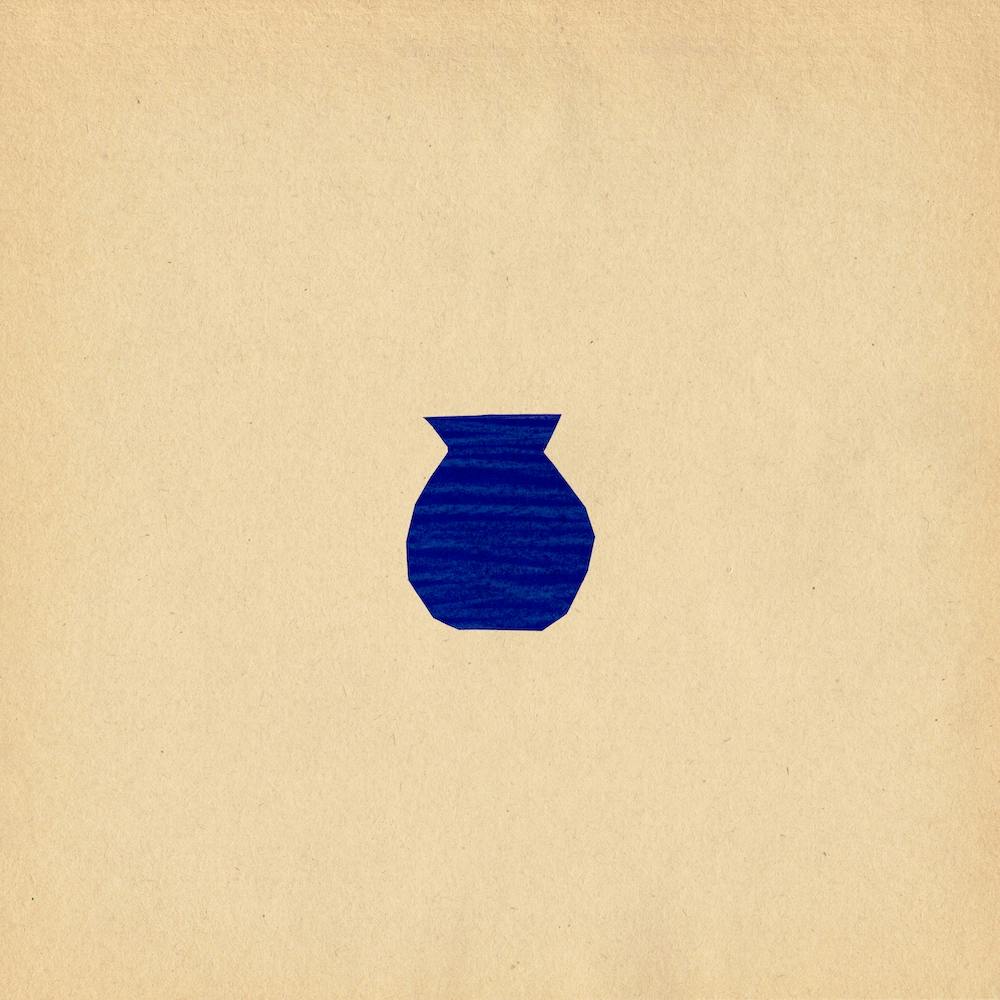 Minimalist vivid Blue Vase